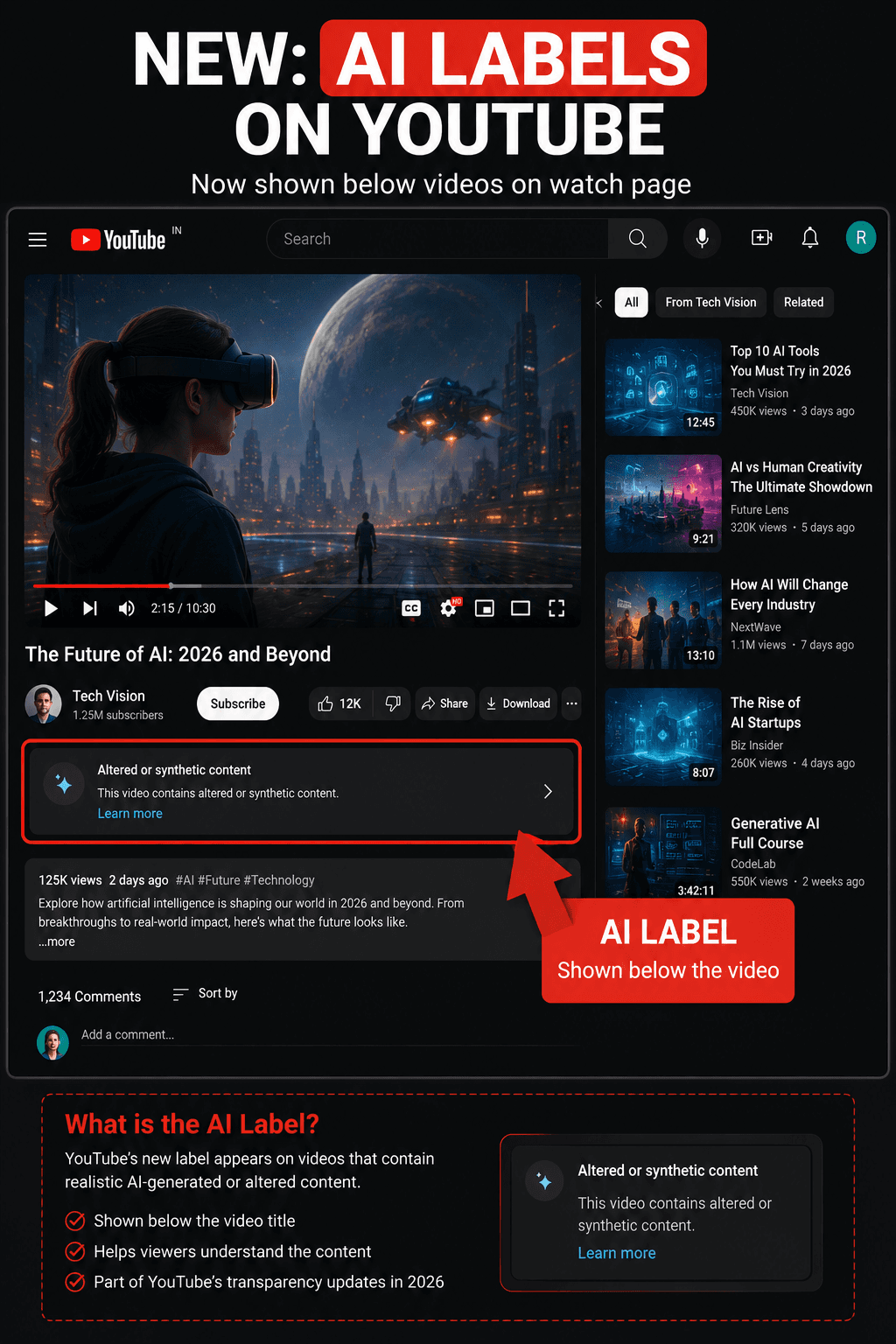 YouTube Now Auto Labels AI Videos in 2026 - Will It Kill Your Views & Revenue?