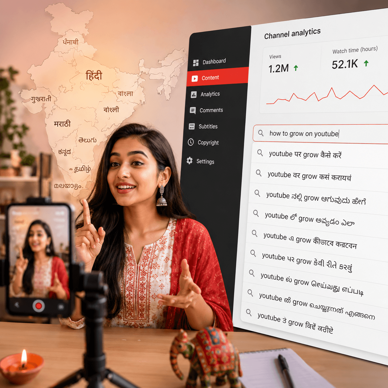 How to Grow a YouTube Channel in India in 2026 (Free Tools Inside)
