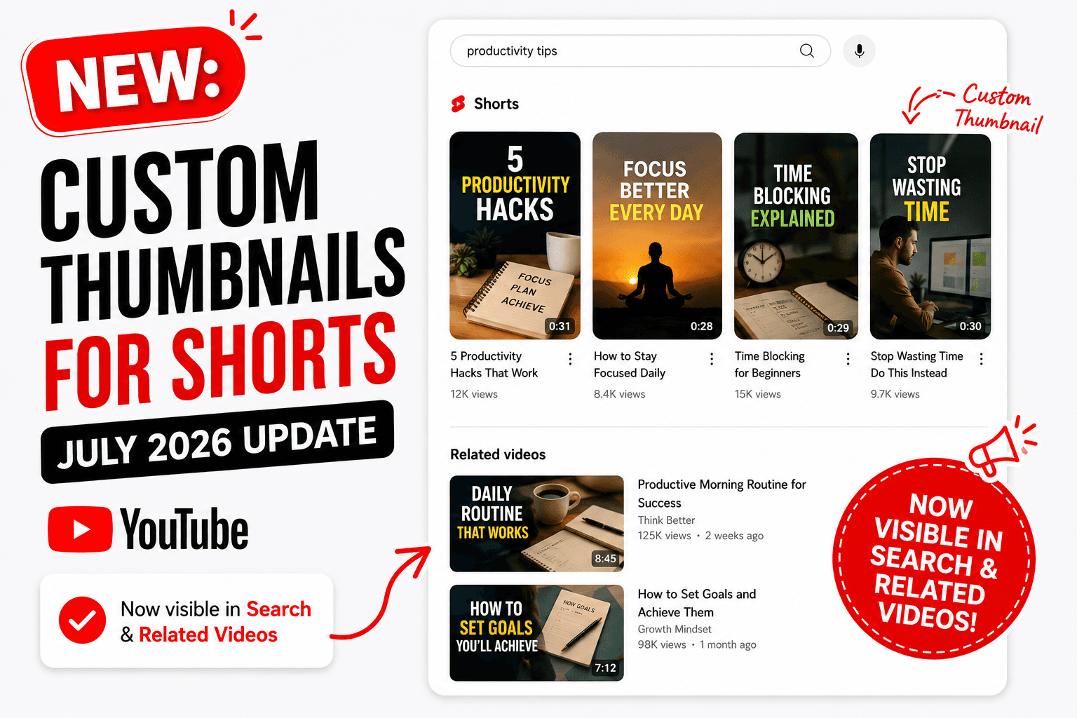 Custom Shorts Thumbnails Are FINALLY Here! (2026 Update)