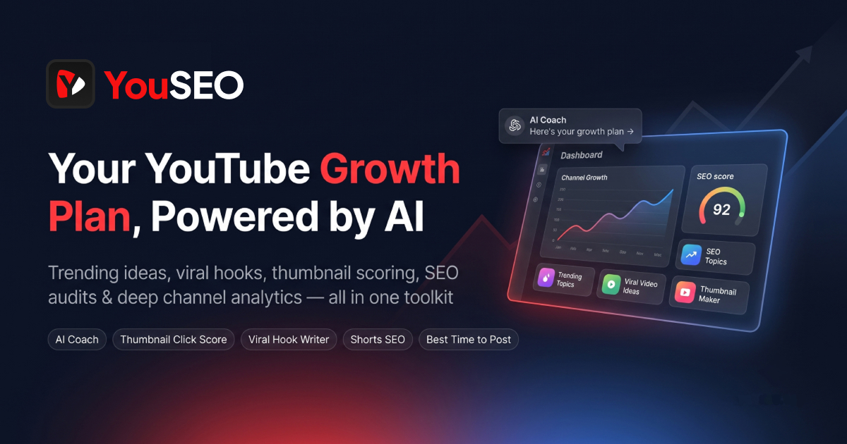 YouSEO – YouTube Creator Toolkit